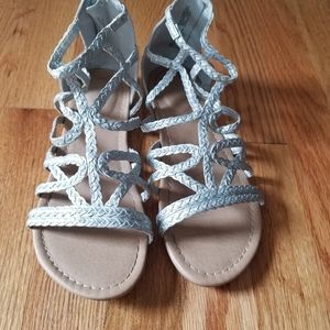 Girls Sz 5 gladiator sandals